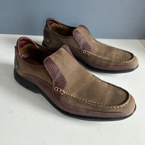 Cole Haan Air Grant Moc Loafer Men's size 10 Slip On Tucker Brown Leather Preppy